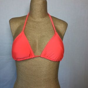 Forever 21 Bikini Top Neon Orange, Sz S